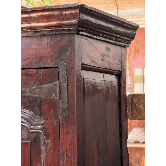 Wood George II Yew Wood Press Cupboard, C. 1750 For Sale - Image 7 of 10