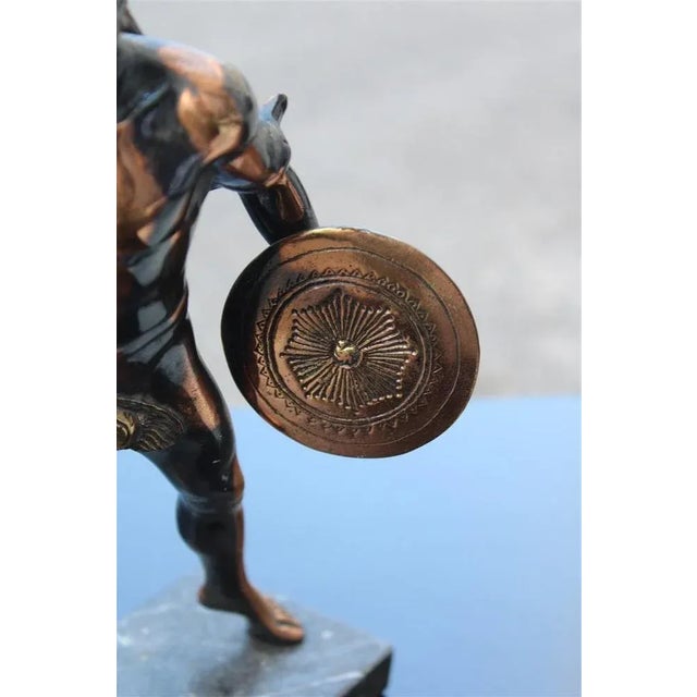 Italian Sculpture of Roman Warrior or Gladiator, 1950s For Sale - Image 9 of 11