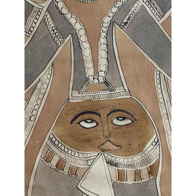 Mithila / Madhubani, Bihar, probably Jitwarpur ca. 1970-1976 Natural pigments/earths, oxides, and ink on handmade paper 74...