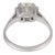 1930s Art Deco Gia 2.37 Carat Diamond 18k White Gold Engagement Ring, Size 8.75 For Sale In Los Angeles - Image 6 of 6