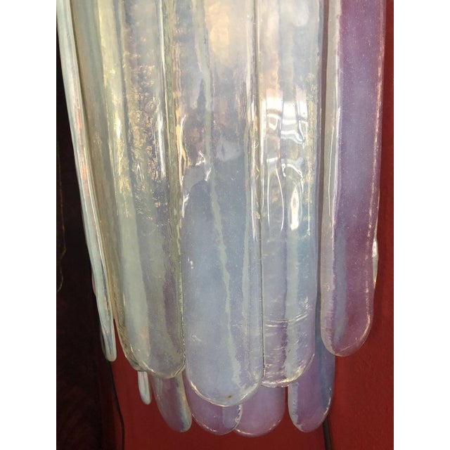 Large Wall Lamp in Opal Murano Glass Mazzega, Italy, 1960s or 1970s For Sale - Image 9 of 11