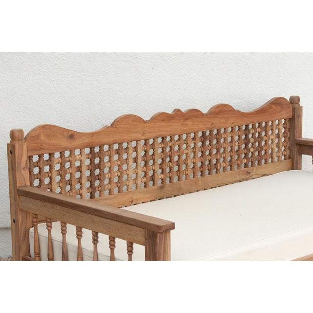 Reclaimed Moroccan Club Daybed Sofa For Sale - Image 10 of 12
