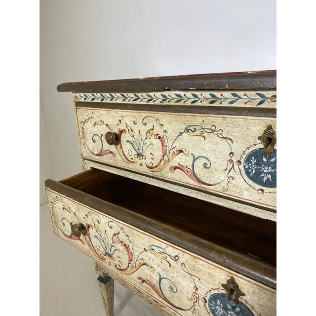 19th Century 19th Century Painted Italian Commode For Sale - Image 5 of 8