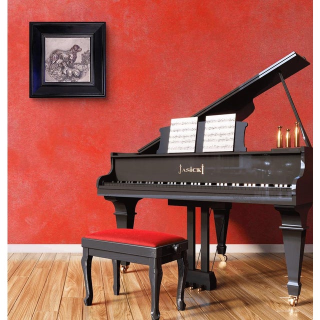 Two Saint Bernards Bernhadiner Dogs Relief by Oscar Pflug, 1898 For Sale - Image 4 of 5