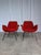 Mid-Century Red Fabric Armchairs in style of Alvin Lustig, 1970s, Set of 2 For Sale - Image 10 of 18