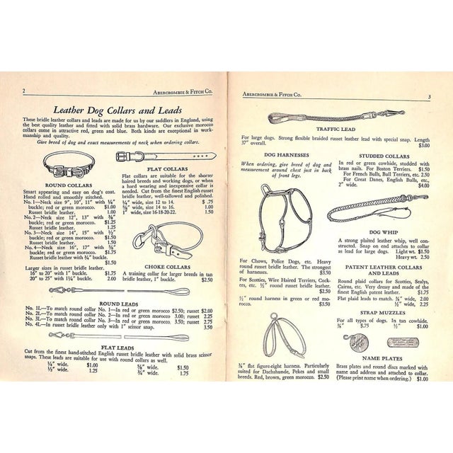 Abercrombie & Fitch 1940 Dog Catalogue For Sale In New York - Image 6 of 8