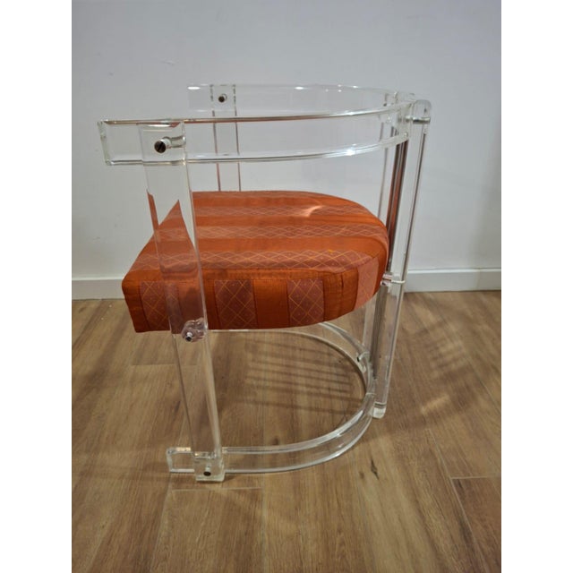 Vintage Acrylic and Chrome Chairs, Italy, 1970s, Set of 6 For Sale - Image 15 of 18