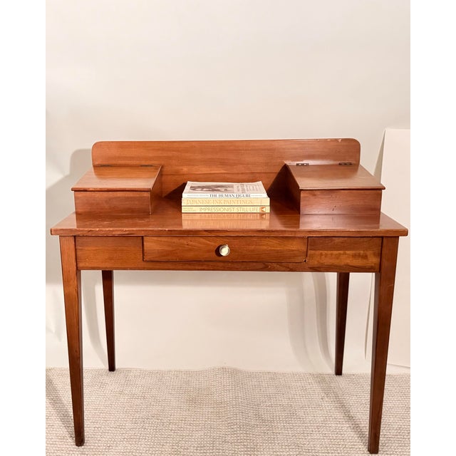 Wood 1980s Compact Writing Desk, Lane Furniture For Sale - Image 7 of 10