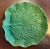 Antique Portuguese Majolica Pottery Green Cabbage or Lettuce Leaf Serving Dish For Sale In New York - Image 6 of 14