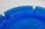 Mid Century Modern Brutalist Cobalt Blue Glass Ashtray For Sale - Image 9 of 9
