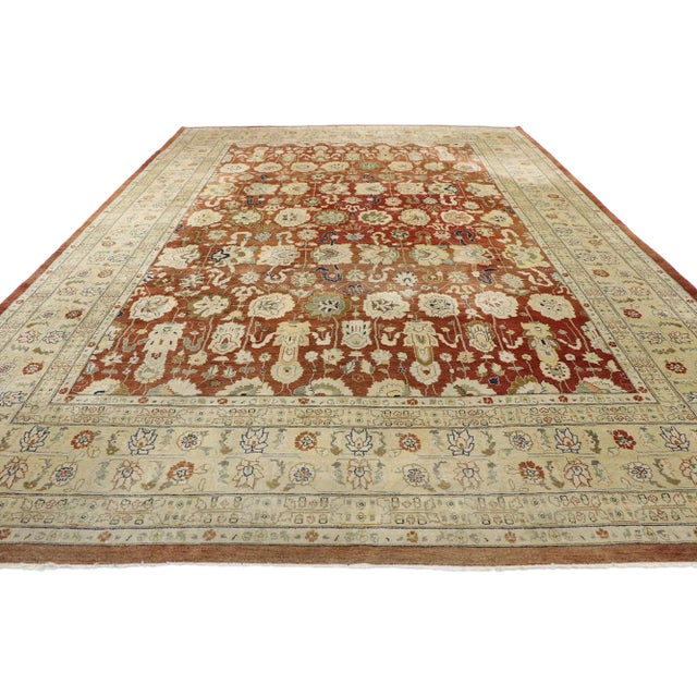 Spanish Revival Vintage Pakistani Rug, 09'11 X 14'04 For Sale - Image 3 of 9