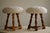 Set of Danish Modern Tripod Stools with Lambswool Seats, 1950s For Sale - Image 13 of 17
