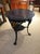 Round Cast Iron, Wood & Leather Coffee Table For Sale - Image 10 of 15