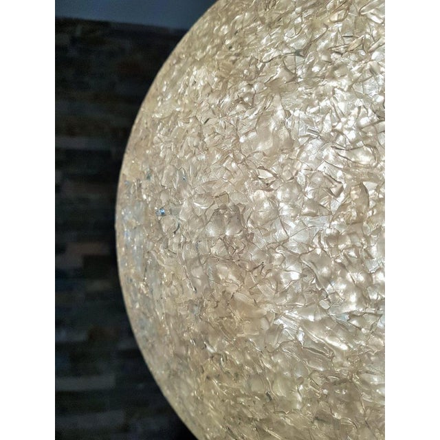 Plastic Mid-Century Spherical Shape Resin Pendant Lamp, Italy, 1960s For Sale - Image 7 of 18