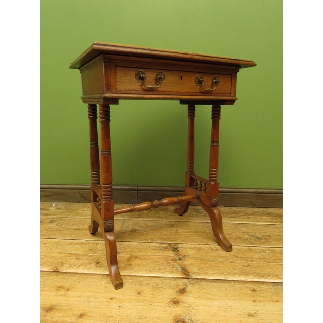 Trinity House Style Worktable with Inlaid Ship by H. Larsen, 1911 For Sale - Image 12 of 18