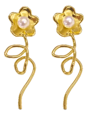 Long Daisy Earrings, A Pair