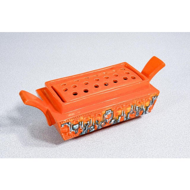 Enamelled Ceramic Incense Burner by Roberto Rigon For Sale - Image 11 of 18