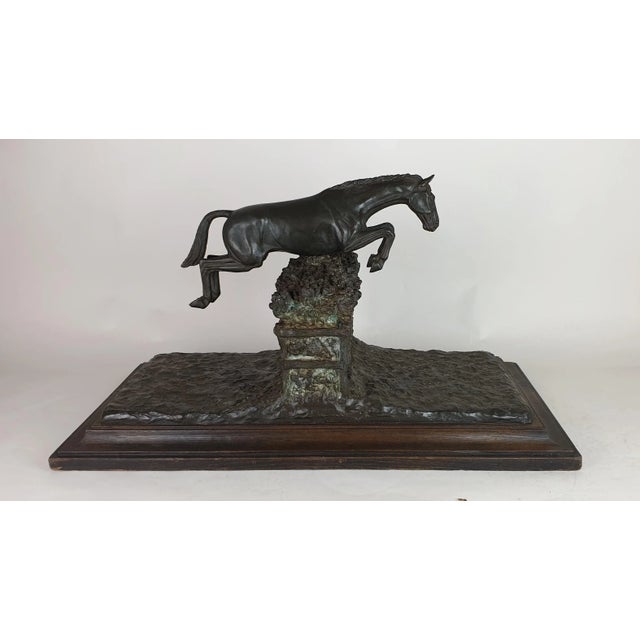 Bronze Art Object Depicting Steeplechase by Piga, 20th Century For Sale - Image 16 of 16