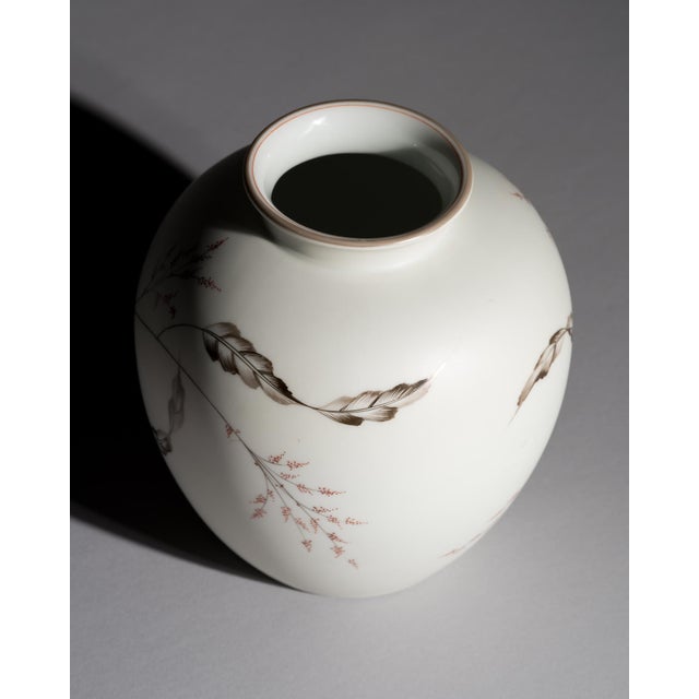 1940s Silky Glazed Hand-Painted Vases by Fritz von Stockmayer for Rosenthal, 1940s, Set of 2 For Sale - Image 5 of 18