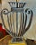 Art Deco Polished Metal Shade & Wrought IronTable Lamp, France, 1940s For Sale - Image 3 of 18