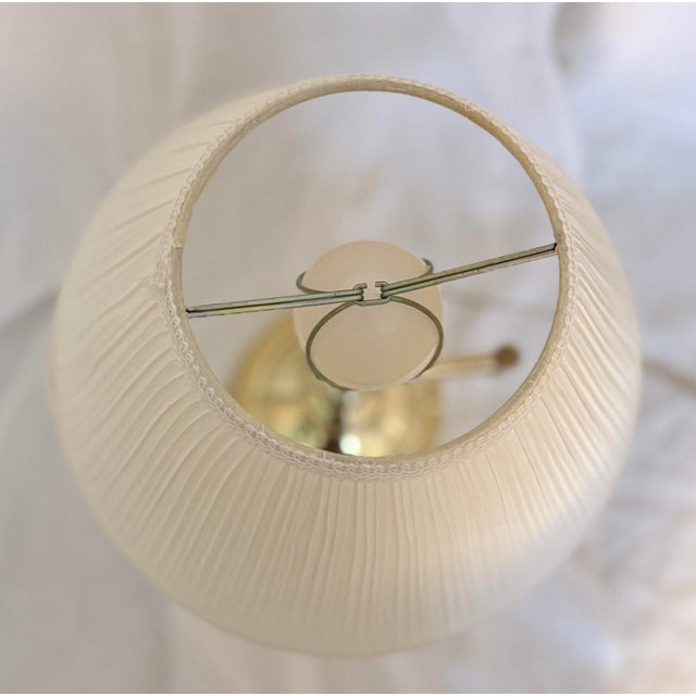 Stiffel Vintage Brass Swing Arm Table Lamp Adjustable Library Desk Light With Shade MCM For Sale - Image 4 of 7