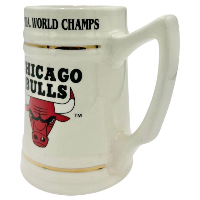 Vintage Chicago Bulls 1992 Nba Basketball World Champs Ceramic Mug For Sale - Image 10 of 14