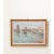 Rustic European French Vintage Framed Seaside Oil Painting For Sale - Image 3 of 10