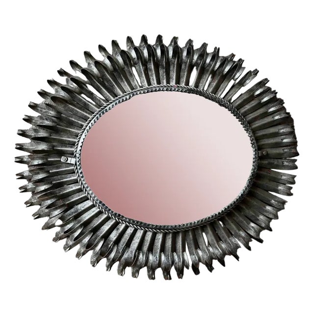 Large Metal Sun Mirror For Sale