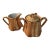 1960s Weeping Gold Creamer + Sugar Set 22kt Bel Terr For Sale