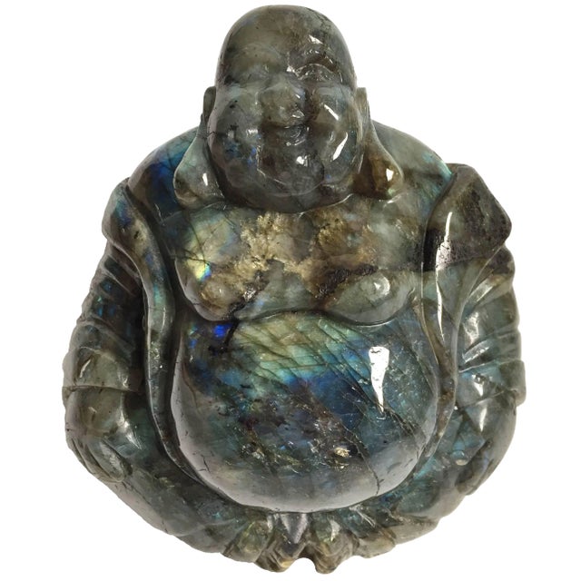 Gemstone Labradorite Happy Buddha For Sale