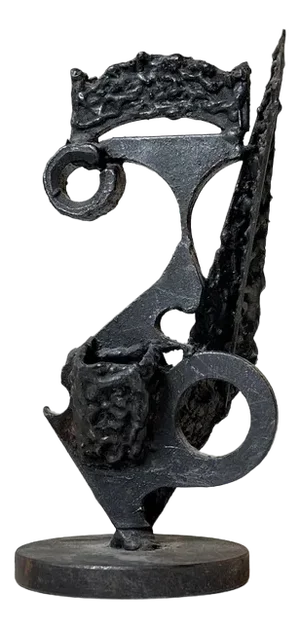 Danish Brutalist Scrap Iron Sculpture in the Style of Robert Jacobsen, 1970s
