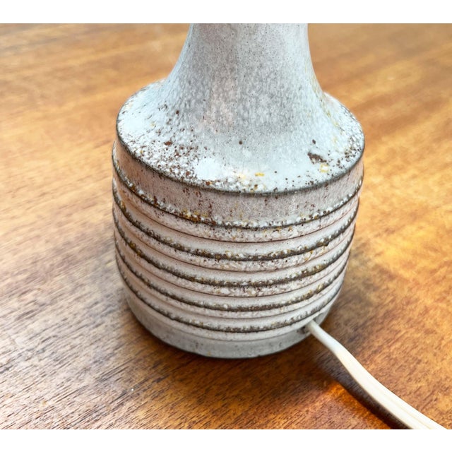 Black Mid-Century Modern Danish Studio Pottery Table Lamp from Axella, 1960s For Sale - Image 8 of 18