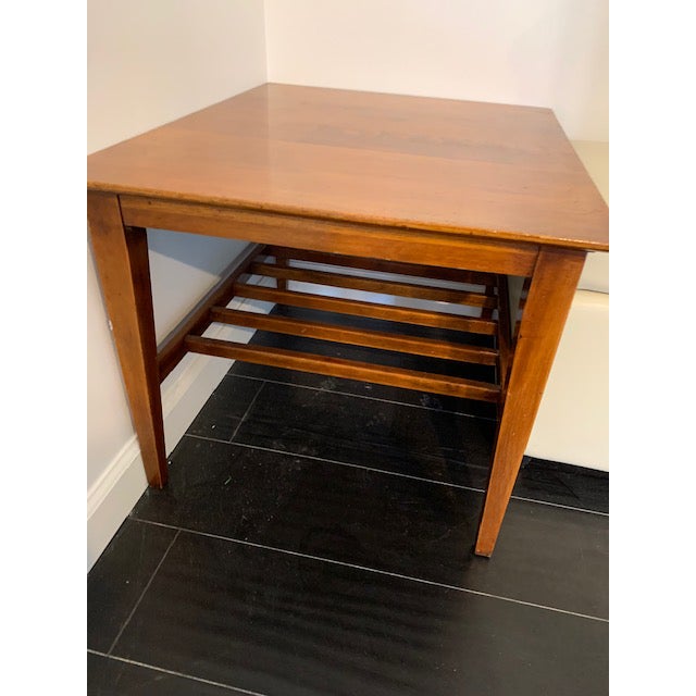 MidCentury Willett Cherry End Tables a Pair Chairish