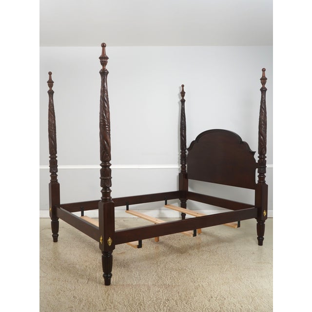 Age: Approx. 15 Years Old Details: Ornate Carved Posts Bolted Rail Construction Fine Carved Details High Quality...