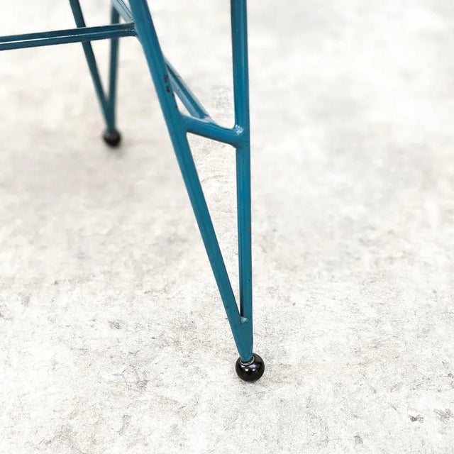 Metal Mid-Century Stool by Miroslav Navrátil for Vertex, Former Czechoslovakia, 1960s For Sale - Image 7 of 9