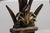 Designer Metal Base Leather Top Console Table For Sale - Image 14 of 18