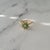 Emerald Tulip Ring 14k Yellow Gold, Size 8 For Sale - Image 4 of 4