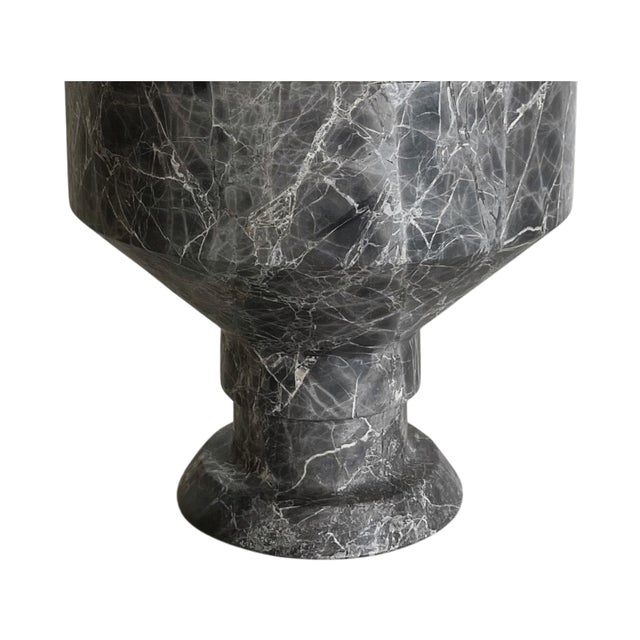 Contemporary Grey Marble Tasse Bowl by Nina Magon For Sale - Image 3 of 3