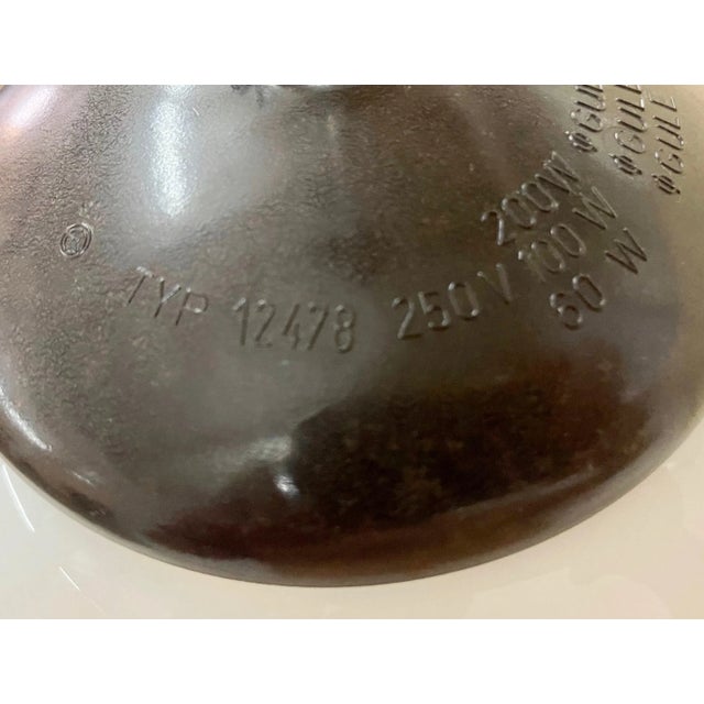 Czech Sunburst White Milk Glass and Bakelite Pendant Lamp from Napako, 1930s For Sale - Image 9 of 10