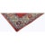 Traditional Handwoven Persian Heriz Area Rug featuring an elegant large open red field enclosed in an ivory-colored...