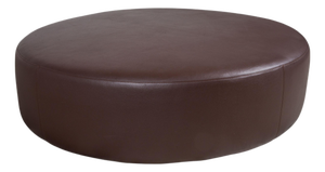 Large Dark Brown Leather Harry Ottoman from B&b Italia