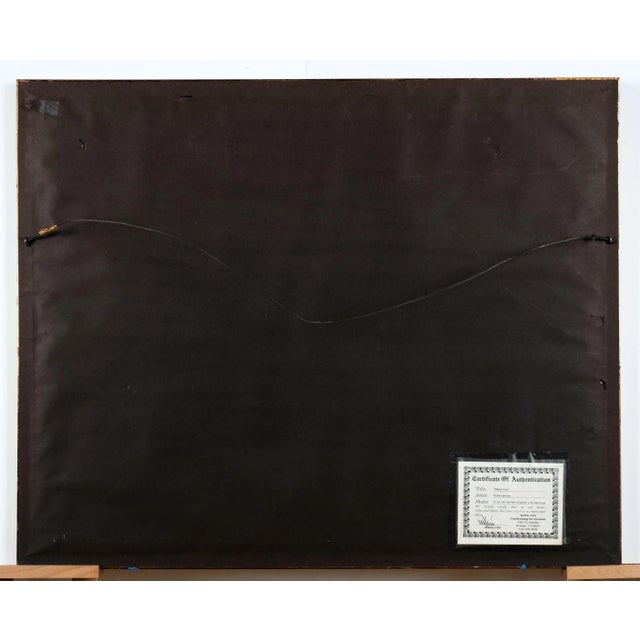 Blue 1970s Anatole Krasnyansky "Memories" Hand Signed l.e. 50/295 Matted Framed Serigraph For Sale - Image 8 of 8