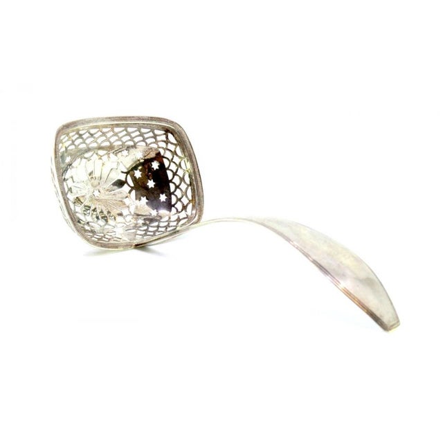 Silver Dusting Spoon with Scalloped Edges Handle For Sale - Image 6 of 8
