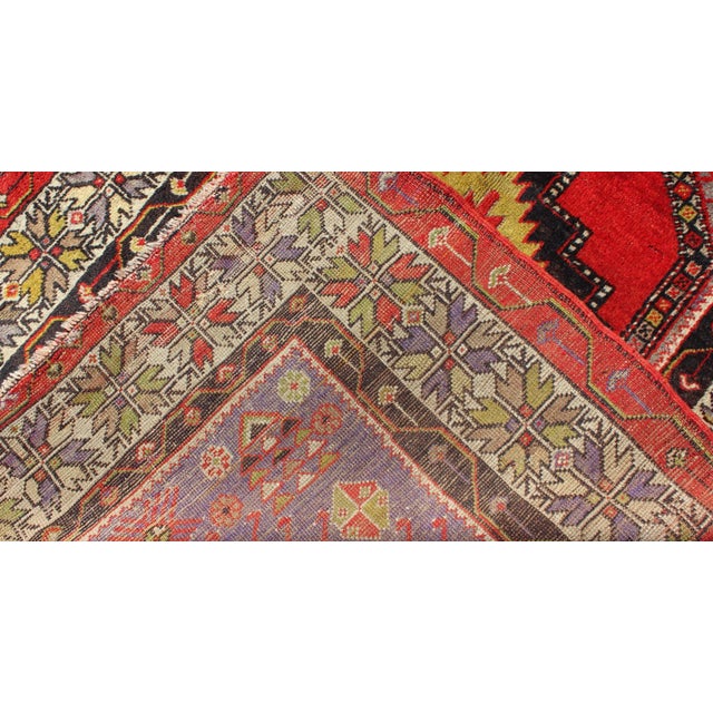 Keivan Woven Arts 1920s Antique Turkish Oushak Rug - 3′7″ × 4′10″ For Sale In Atlanta - Image 6 of 7