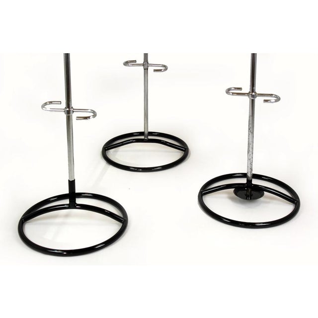Bauhaus Chrome-Plated Coat Racks, 1930s, Set of 3 For Sale - Image 14 of 18