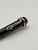 Neoclassical Vintage Montblanc Black Resin Pen With Sterling Snake Clip — German Made For Sale - Image 3 of 4