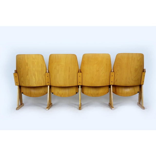 Vintage Cinema Chairs from Ton, 1960s, Set of 7 For Sale - Image 10 of 18