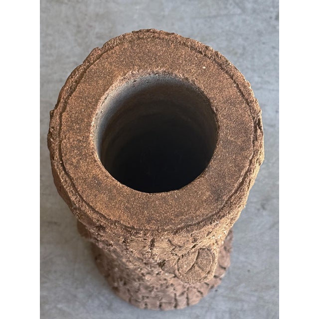 Faux Bois Garden Stone Planter or Ornamental Tree Trunk - Two Available For Sale - Image 9 of 11