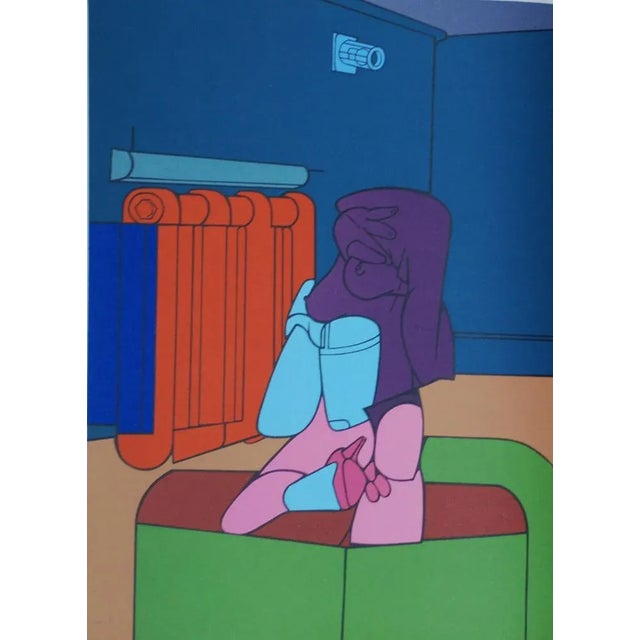 Valério Adami, Derrière le Miroir Adami, 1970s, Lithograph For Sale - Image 3 of 3