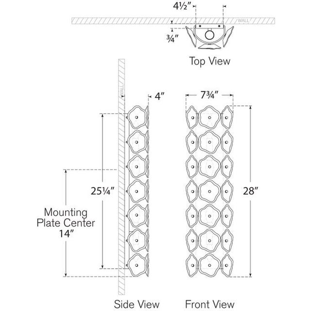 Transitional kate spade new york for Visual Comfort Signature Leighton 28" Sconce in Polished Nickel with Blush Tinted Glass For Sale - Image 3 of 6